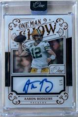 Aaron Rodgers [Man Show Autograph Bronze] #162 Football Cards 2022 Panini One Prices
