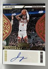 Jalen Green [Gold] #SC-JGR Basketball Cards 2022 Panini Contenders Sophomore Autographs Prices