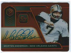 Morten Andersen [Copper] #SS-MAN Football Cards 2020 Panini Elements Steel Signatures Prices