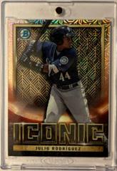 Julio Rodriguez [SuperFractor] #BI-9 Baseball Cards 2023 Bowman Chrome Iconic Prices