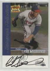 Curt Simmons Baseball Cards 1999 Sports Illustrated Greats of the Game Autographs Prices