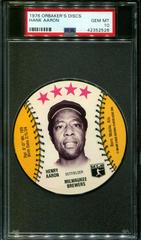 Hank Aaron Baseball Cards 1976 Orbaker's Discs Prices