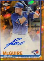 Reese McGuire [Orange Refractor] Baseball Cards 2019 Topps Chrome Sapphire Rookie Autographs Prices
