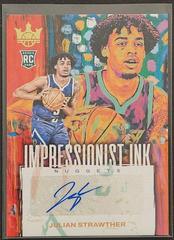 Julian Strawther #29 Basketball Cards 2023 Panini Court Kings Impressionist Ink Prices