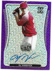 AJ Vukovich [Purple Mojo] Baseball Cards 2020 Leaf Metal Draft Autographs Prices