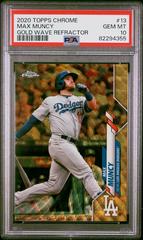 Max Muncy [Gold Wave Refractor] #13 Baseball Cards 2020 Topps Chrome Prices