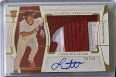 Luke Williams [Material Signature Gold] #157 Baseball Cards 2022 Panini National Treasures Prices