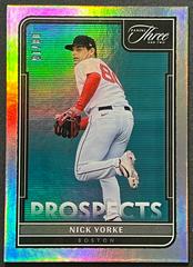 Nick Yorke [Holo Silver] #P-18 Baseball Cards 2022 Panini Three and Two Prospects Prices