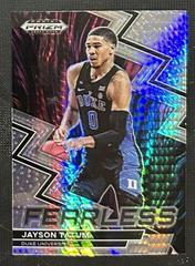 Jayson Tatum [Silver] Basketball Cards 2023 Panini Prizm Draft Picks Fearless Prices