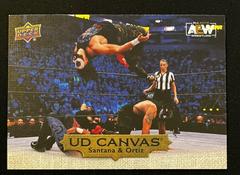 Santana, Ortiz [Gold] Wrestling Cards 2022 Upper Deck AEW UD Canvas Prices