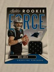Will Grier #RF-29 Football Cards 2019 Panini Absolute Rookie Force Prices