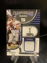 Eli Manning [Silver] Football Cards 2022 Panini Absolute Championship Fabric Prices