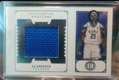 AJ Griffin Basketball Cards 2022 Panini Chronicles Draft Picks Encased Substantial Rookie Swatches Prices