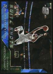 Giannis Antetokounmpo [Blue Ice] Basketball Cards 2021 Panini Contenders Optic Suite Shots Prices