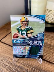 Aaron Rodgers [Blue] #CG-ARO Football Cards 2022 Panini Spectra Championship Gear Prices