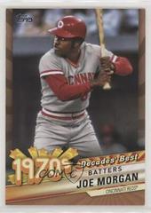 Joe Morgan #DB-45 Baseball Cards 2020 Topps Decades' Best Prices