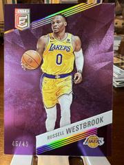 Russell Westbrook [Purple] #110 Basketball Cards 2022 Panini Donruss Elite Prices