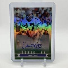 Dave Krieg [Green] #II-DK Football Cards 2022 Panini Absolute Iconic Ink Autographs Prices