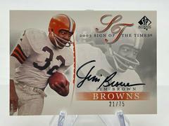 Jim Brown Football Cards 2003 SP Authentic Sign of the Times Prices