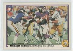 Minnesota Vikings [Dropping Into the Pocket] #31 Football Cards 1983 Fleer Team Action Prices