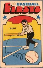 Bunt Baseball Cards 1974 Fleer Baseball Firsts Prices