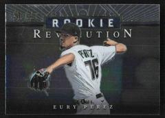 Eury Perez #PR3 Baseball Cards 2023 Panini Select Rookie Revolution Prices