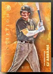 CJ Abrams [Orange Foil] #18 Baseball Cards 2021 Bowman Inception Prices