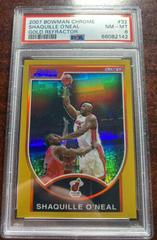 Shaquille O'Neal [Gold Refractor] #32 Basketball Cards 2007 Bowman Chrome Prices