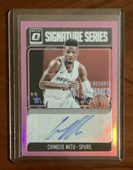 Chimezie Metu [Pink] Basketball Cards 2018 Panini Donruss Optic Signature Series Prices