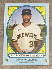 Devin Williams #AW-8 Baseball Cards 2021 Topps Heritage Award Winners Prices
