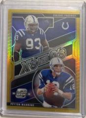 Dwight Freeney, Peyton Manning [Gold] Football Cards 2021 Panini Contenders Optic Xs and Os Prices