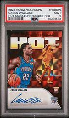 Cason Wallace [Red] Basketball Cards 2023 Panini Hoops Hot Signature Rookies Prices