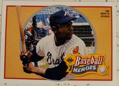 Hank Aaron [1966 Move to Atlanta] Baseball Cards 1991 Upper Deck Heroes Hank Aaron Prices