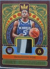 De'Aaron Fox [Prime] #AN-DAF Basketball Cards 2022 Panini Court Kings Art Nouveau Prices