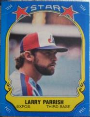 Larry Parrish Baseball Cards 1981 Fleer Star Stickers Prices
