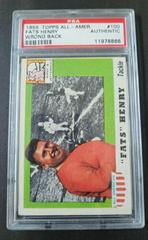 Fats Henry [Wrong Back] Football Cards 1955 Topps All American Prices