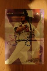 Andruw Jones [Purple Refractor] #FA-AJ Baseball Cards 2016 Topps Finest Autographs Prices
