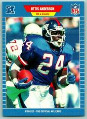 Ottis Anderson Football Cards 1989 Pro Set Prices