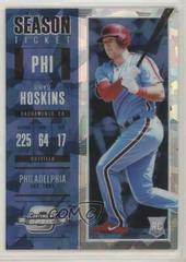 Rhys Hoskins [Blue Ice] #8 Baseball Cards 2018 Panini Chronicles Contenders Optic Prices