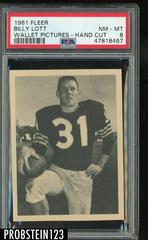 Billy Lott Football Cards 1961 Fleer Wallet Pictures Prices
