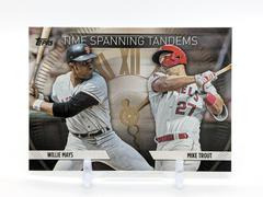 Mike Trout, Willie Mays [Gold] #TS-3 Baseball Cards 2023 Topps Update Time Spanning Tandems Prices