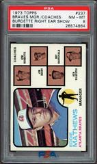 Braves Mgr. , Coaches [Burdette Right Ear Show] #237 Baseball Cards 1973 Topps Prices