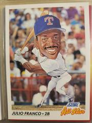 Julio Franco [All Star] #432 Baseball Cards 1992 Score Prices