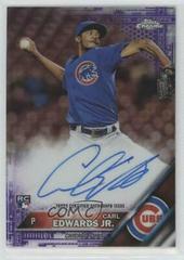 Carl Edwards Jr. [Purple Refractor] Baseball Cards 2016 Topps Chrome Rookie Autographs Prices