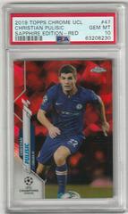 Christian Pulisic [Red] Soccer Cards 2019 Topps Chrome UEFA Champions League Sapphire Prices