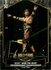 Syxx Wins the WCW Cruiserweight Championship #HOF-7 Wrestling Cards 2021 Topps WWE Hall of Fame Tribute Prices