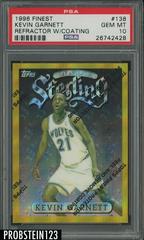 Kevin Garnett [Refractor w Coating] Basketball Cards 1996 Finest Prices