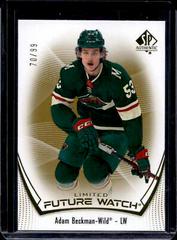 Adam Beckman [Limited Gold] #164 Hockey Cards 2021 SP Authentic Prices