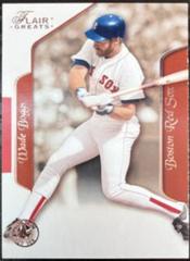 Wade Boggs Baseball Cards 2003 Flair Greats Prices