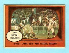 Bobby Layne Sets [New Passing Record] Football Cards 1961 Topps Prices